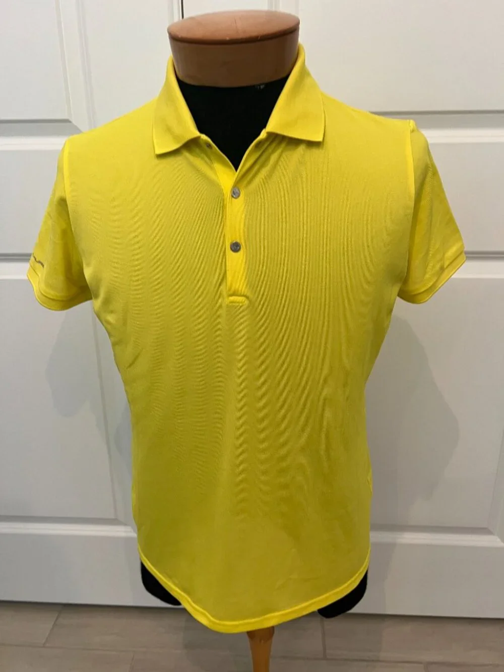 Ralph Lauren RLX Golf Polo Shirt Yellow Performance Stretch Short Sleeve szM?